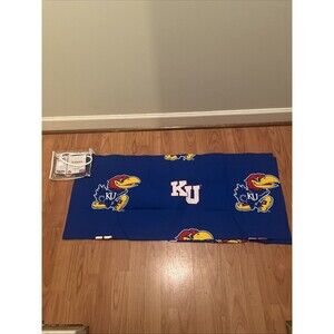 Kansas University Jayhawks 1pc Valance Curtain Topper Multi-Color